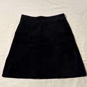 J.McLaughlin Chic Black Suede Women's Skirt